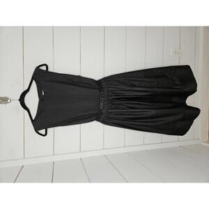 NWT Isaac Mizrahi size 18 black classic fit & flare black dress